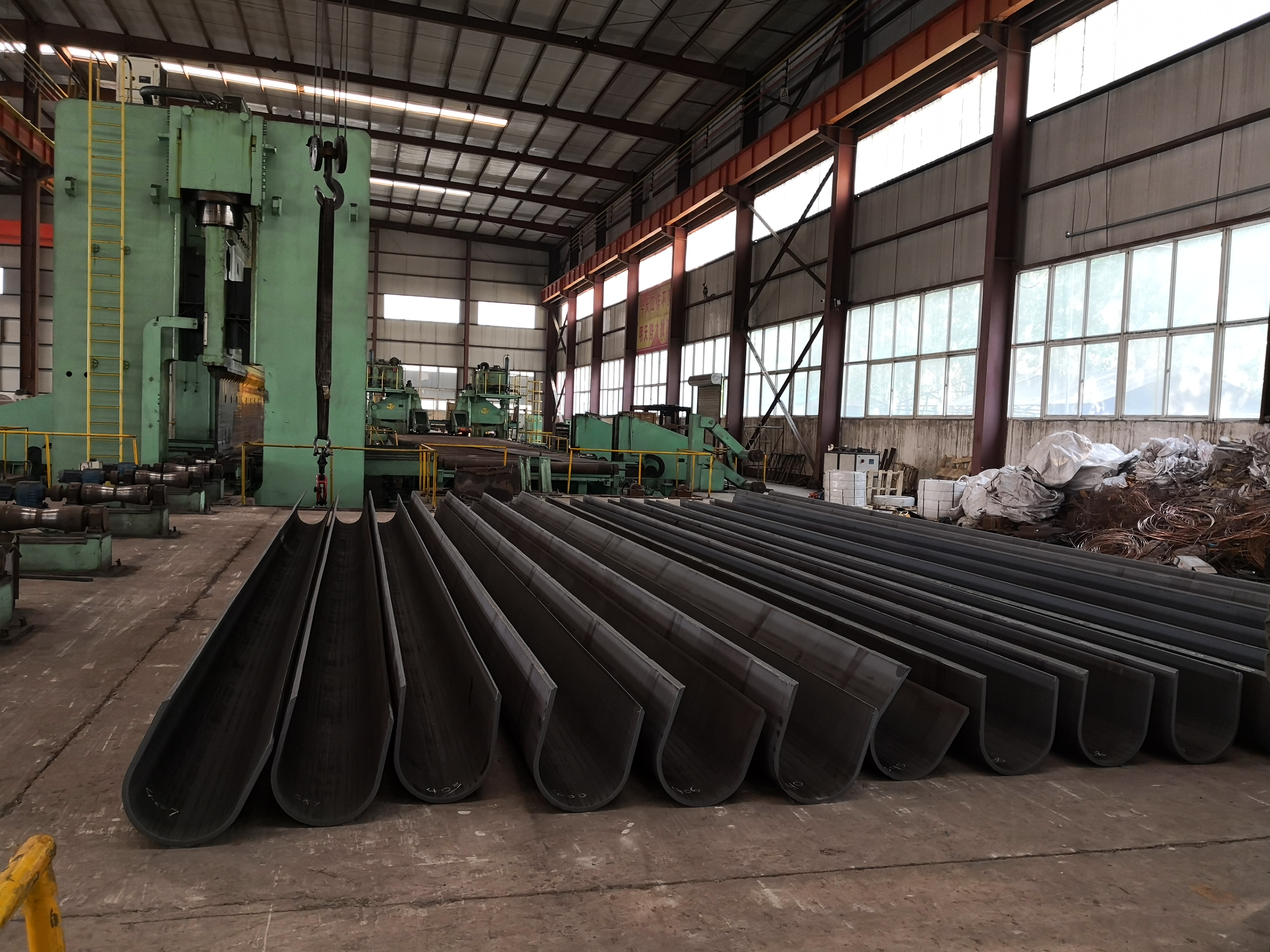 山東福瑪海工U型槽定制加工完畢